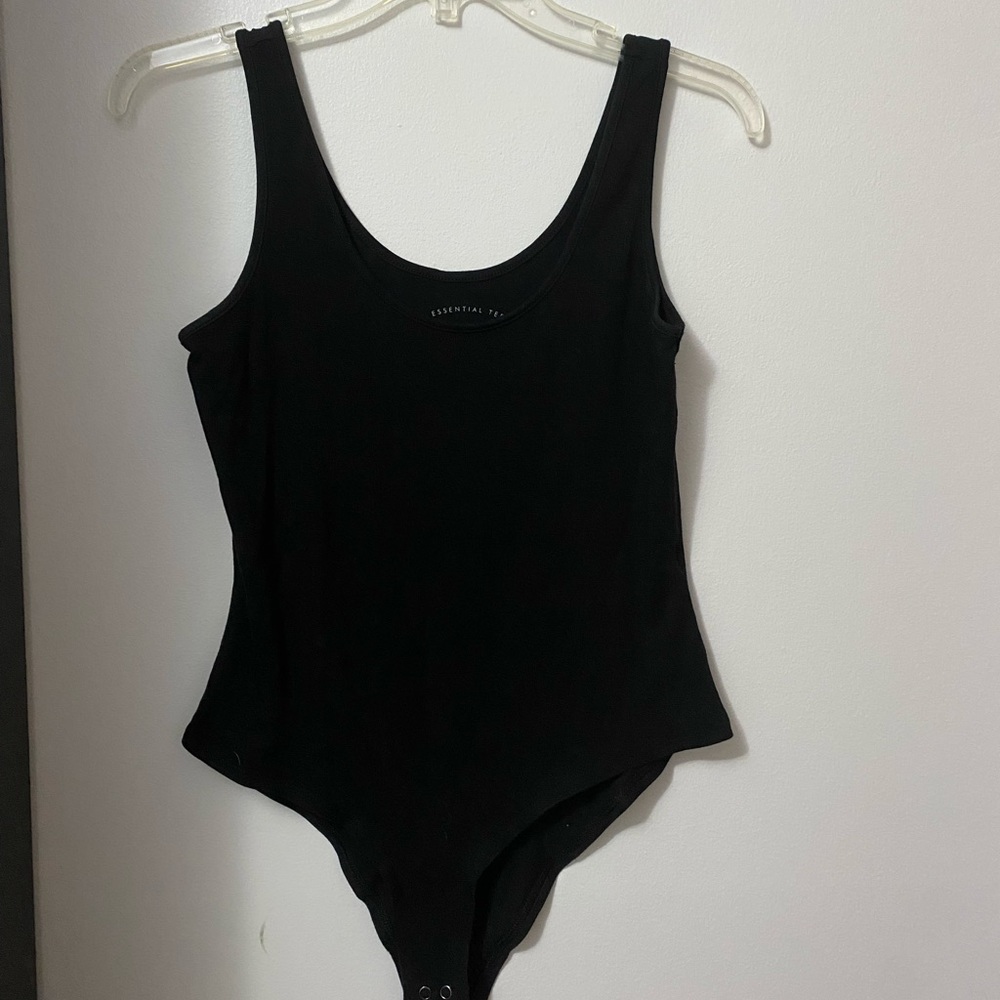 Banana Republic “The Essential Tees” Black Tank Bodysuit